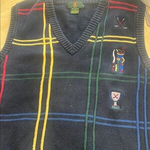 Colorful Striped Sweater Vest S-M